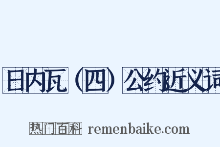 日内瓦（四）公约近义词是什么意思的图片